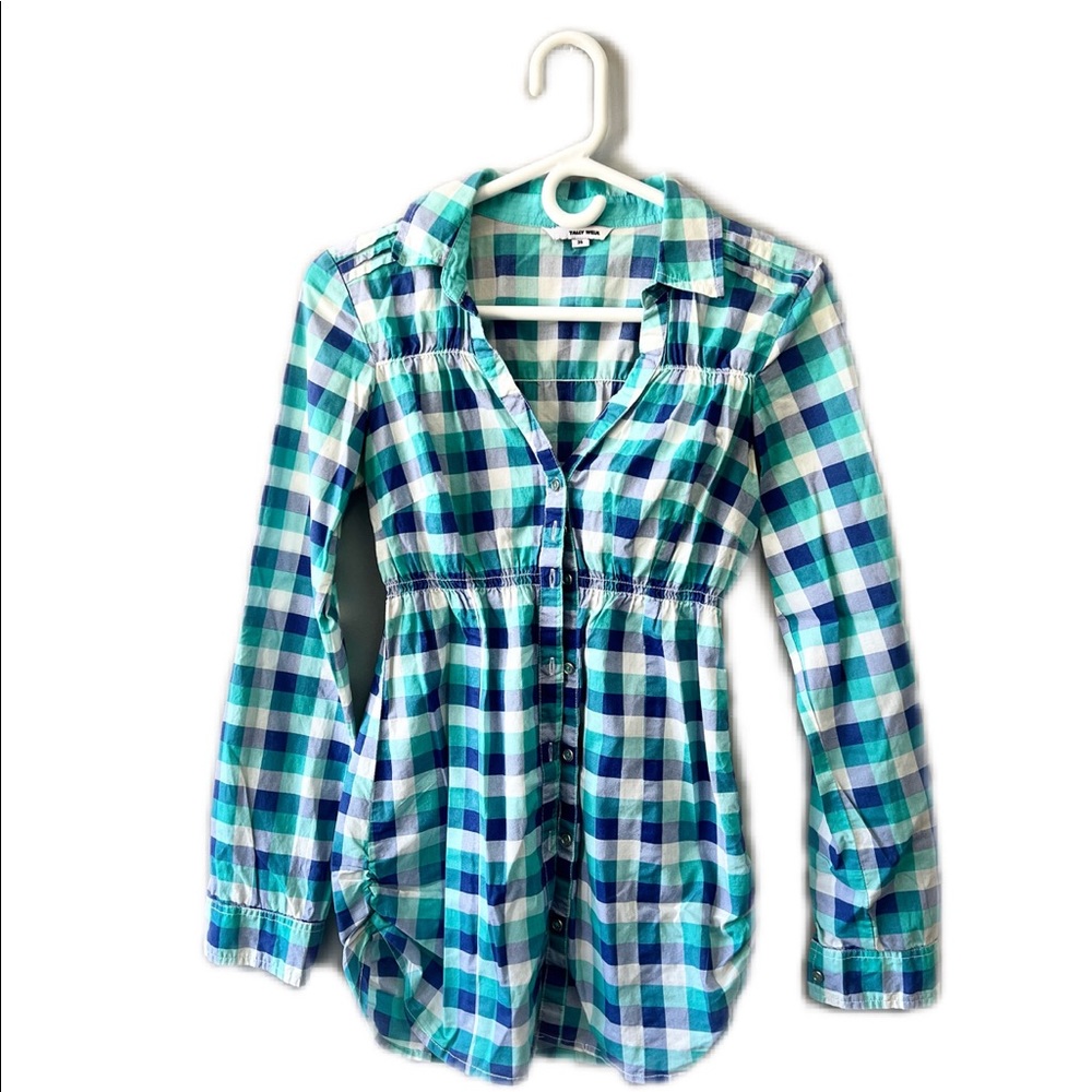Checkered cotton shirt
